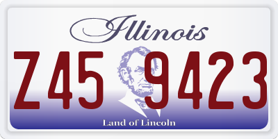 IL license plate Z459423
