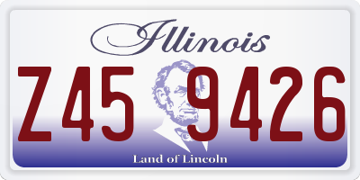 IL license plate Z459426
