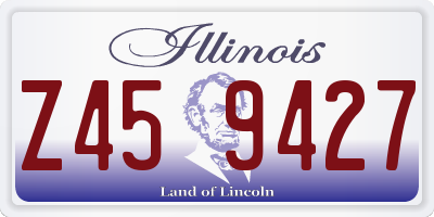 IL license plate Z459427