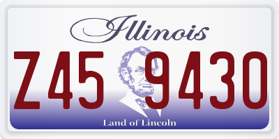IL license plate Z459430