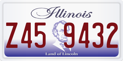 IL license plate Z459432