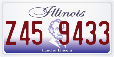IL license plate Z459433