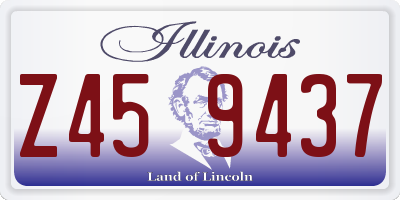 IL license plate Z459437