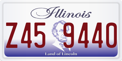 IL license plate Z459440