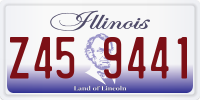 IL license plate Z459441
