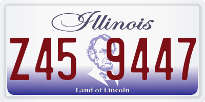 IL license plate Z459447