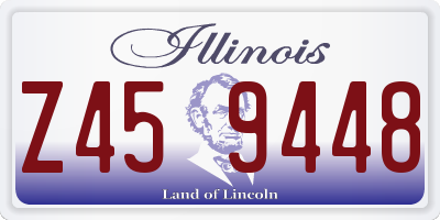 IL license plate Z459448