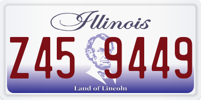 IL license plate Z459449