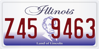 IL license plate Z459463