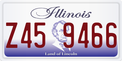 IL license plate Z459466