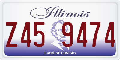 IL license plate Z459474