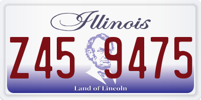 IL license plate Z459475