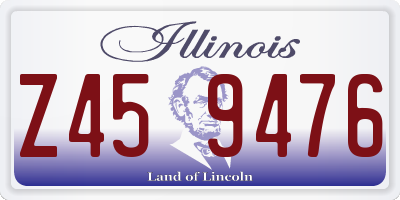 IL license plate Z459476