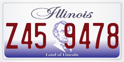 IL license plate Z459478