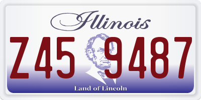 IL license plate Z459487