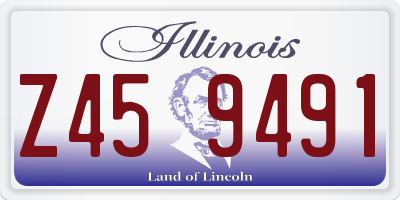 IL license plate Z459491