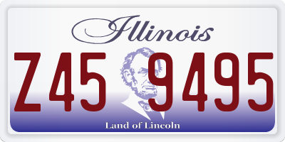 IL license plate Z459495