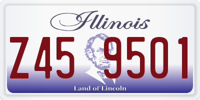 IL license plate Z459501