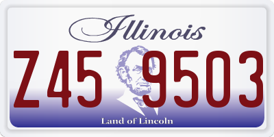 IL license plate Z459503