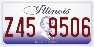 IL license plate Z459506