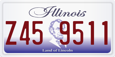 IL license plate Z459511
