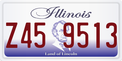IL license plate Z459513