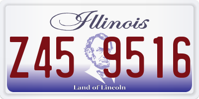 IL license plate Z459516
