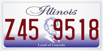 IL license plate Z459518