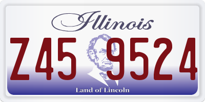 IL license plate Z459524