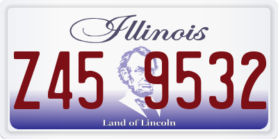 IL license plate Z459532
