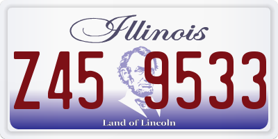 IL license plate Z459533