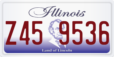 IL license plate Z459536