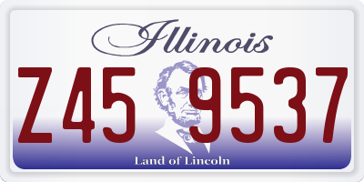IL license plate Z459537