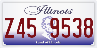 IL license plate Z459538