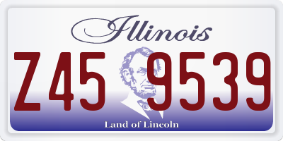IL license plate Z459539