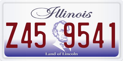 IL license plate Z459541