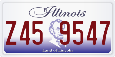 IL license plate Z459547