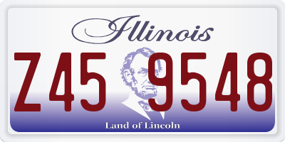 IL license plate Z459548