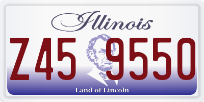 IL license plate Z459550