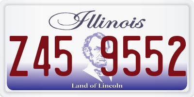 IL license plate Z459552