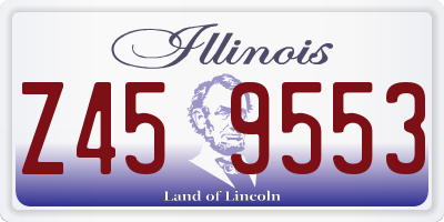 IL license plate Z459553