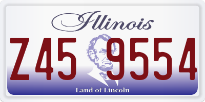 IL license plate Z459554