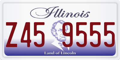 IL license plate Z459555