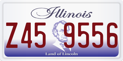 IL license plate Z459556