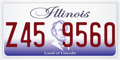 IL license plate Z459560