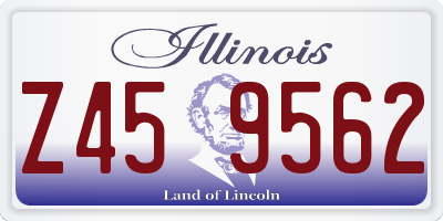 IL license plate Z459562