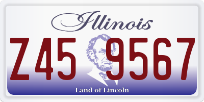 IL license plate Z459567