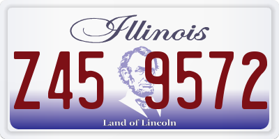 IL license plate Z459572