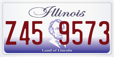 IL license plate Z459573