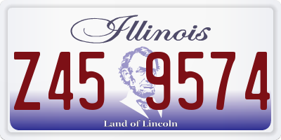 IL license plate Z459574